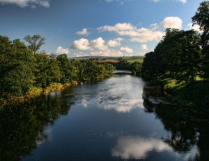 The River Eden in Cumbria, England, near Armathwaite. © Peter McDermott, Geograph.