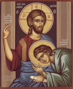 An icon of St John the Apostle and the Theologian